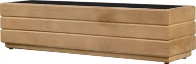 Produktbild von ALFALUX Blumenkasten Blumentöpfe Pflanzkasten Holz Pflanzkübel EICHE 70x17x17cm