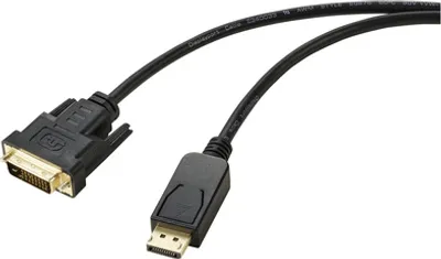 Produktbild von Renkforce DisplayPort / DVI Adapterkabel DisplayPort Stecker, DVI-D 24+1pol
