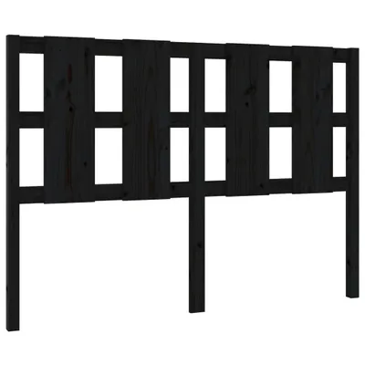 Produktbild von Kopfteil Schwarz 145,5x4x100 cm Massivholz Kiefer