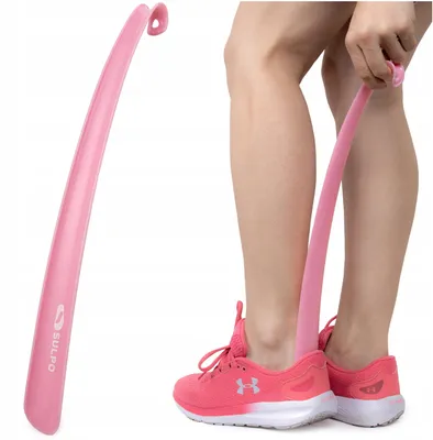 Produktbild von Sulpo Langer Plastik Schuhlöffel mit Haken, 42 cm