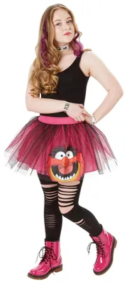 Produktbild von Die Muppets Das Tier Kostüm-Set Tutu und Bänder Kindergröße: 152