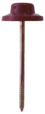 Produktbild von Onduline Dachnägel Nägel für Dachplatten Wandplatten 65 mm Kopf rund rot 100 Stk.