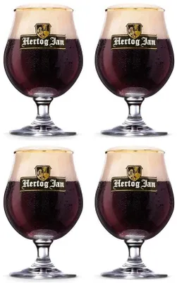 Obrázek produktu pro Sklenice na pivo "Hertog Jan" se stopkou, objem 250 ml - 4 kusy