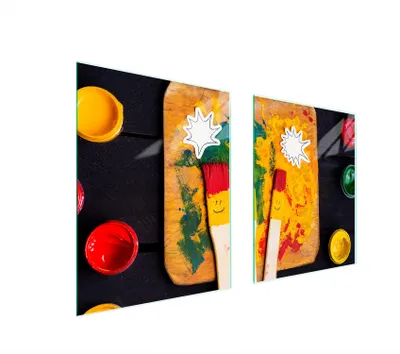 Image de Plaque de protection en verre pour cuisinière 85 x 52 SMILE