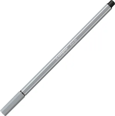 Produktbild von Premium-Filzstift - STABILO Pen 68 - Einzelstift - mittelgrau