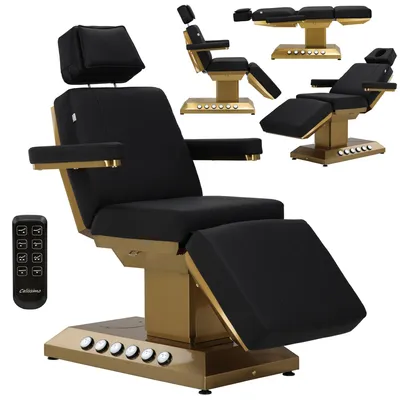 Image de Fauteuil cosmétique électrique pour salon de beauté pédicure réglageau pied + télécommande 3 vérins Bologna