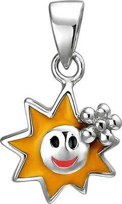 Produktbild von JOBO Kinder Anhänger Sonne 925 Sterling Silber Silberanhänger