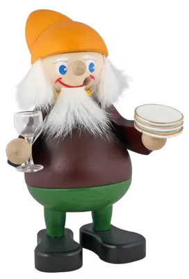 Produktbild von Seiffener Volkskunst - Räucherfigur Küchenheinzel - Größe ca. 15cm, für Räucherkerzen Größe M (Standard) - 12405