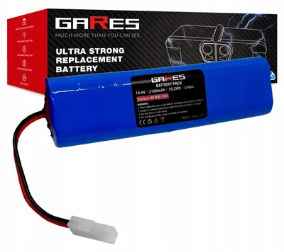 Zdjęcie produktu dla Gares Akumulator do Rowenta X-plorer SERIA 75 75S+ 75S 75 95 14,4V | 14,4V 2,1 Ah Li-Ion | Mocna Bateria do Robot Sprzątający | Wydajny Zamiennik Gares®