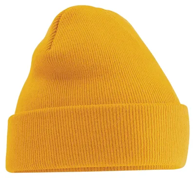 Image de Beechfield bonnet tricoté unie / bonnet, très doux RW210 (taille unique) (Moutarde)