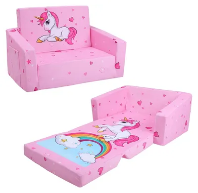 Productafbeelding van Solidchoice - Vouwbare Kinder Sofa met Anti-Slip Kussen