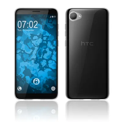 Produktbild von PhoneNatic Case kompatibel mit HTC Desire 12 - Crystal Clear Silikon Hülle transparent Cover