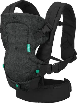 Produktbild von Famanu Tragehilfe 4 in 1 mit Waschbarem Lätzchen - Ergonomisch - Umwandelbar - Vorder- und Rückentrage - Für Neugeborene und Ältere Babys - 3,6-14,5