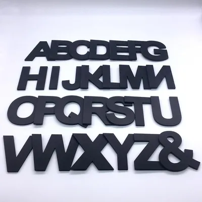 Produktbild von Wandaufkleber Buchstabe schwarz 9 x 7,4 cm, Buchstabe &