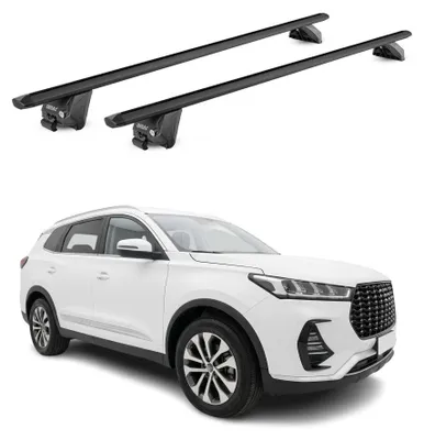 Produktbild von Dachträger Grundtäger für DR 7.0 2025-2026 100kg Aluminium Schwarz 2 tlg, KI-generiertes Bild