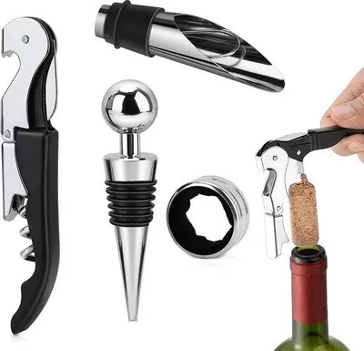Image de Ouvre-bouteille professionnel 4 en 1