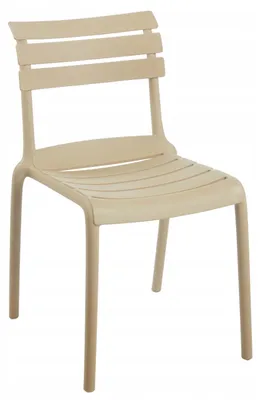 Obrázek produktu pro Zahradní plastová židle FLORIANE - béžová