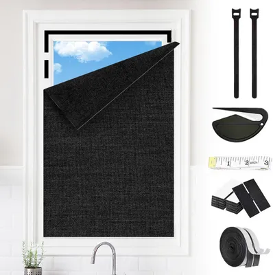 Imagen del producto de Película opaca para ventanas, sin necesidad de taladrar, removible, de 100 x 150 cm, para ventanas de tejado