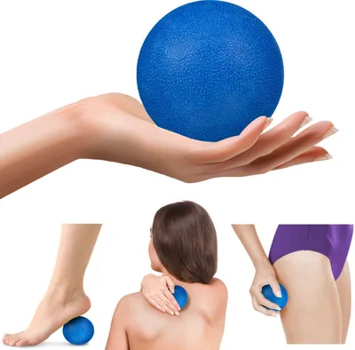 Produktbild von Gymtek® Massageball Faszienball Lacrosse Ball - Durchmesser 6.3 cm - Selbstmassage Ball, Triggerpunkt Massagegerät, Physiotherapie, Nackenschmerzen