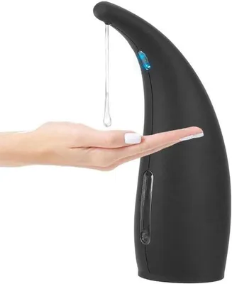 Produktbild von Automatische Contactloze Infraroodsensor-Seepdispenser für Badezimmer- und Küchenblätter mit IPX6 Wasserdichtigkeit - Schwarz für Badezimmer und Küche.
