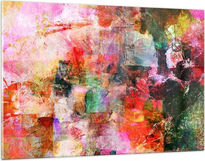 Produktbild von Bilder auf glas - Abstraktion modern - 120x80cm - Glasbilder - Wandbilder - Kunstdruck - zum Aufhängen bereit - Wanddekoration aus Glas - Glas Bilder - Wandbild auf Glas - Einteilig - GAA120x80-3545