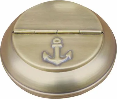 Produktbild von Klappaschenbecher Antik Anker Aschenbecher Ascher Messing Ø 10cm Klappascher