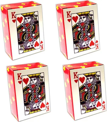 Immagine prodotto di Set di 4 mazzi di 54 mini carte da gioco | Mini carte da poker | Mazzo di carte da Skat | Mini carte da poker | Gioco di carte di carta
