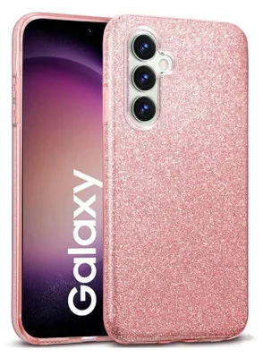Produktbild von Handy Case für Samsung Galaxy S23 FE Hülle Glitzer Cover TPU Schutzhülle, Rosegold