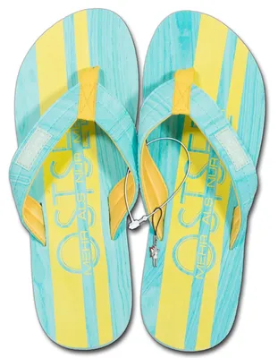 Produktbild von Robin Ruth Ostsee Zehentrenner Canvas türkis Flip Strandschuh Gr. 36-37 D3HZG211TS