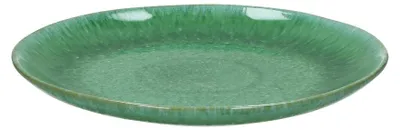 Productafbeelding van Pomax Treille serveerschaal van steengoed, groen, Ø 27,5 x H 3 cm