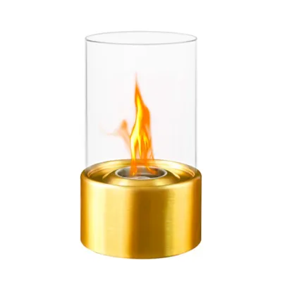 Produktbild von Zylindrischer Bioethanol-Kamin für Innen- und Außenbereich Marsiglia - Gold