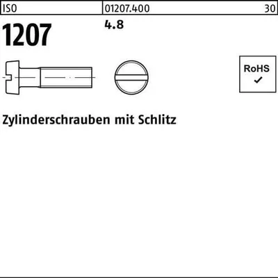 Produktbild von Reyher  Zylinderschrauben ISO 1207 4.8 M 5 x 75 (200 Stück)