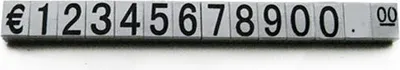 Produktbild von Set Steckpreisschilder Preisauszeichnung Preisschilder 6mm Silber