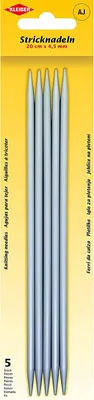 Obrázek produktu pro KLEIBER 69965 KLEIBER Sada pletacích jehlic / Punčochové jehlice, 200 mm x 4,5 mm