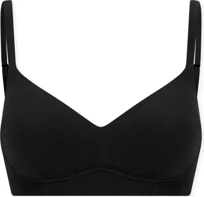 Produktbild von Schiesser Damen Bügelloser BH Unique Baumwolle - schwarz - Größe 85C