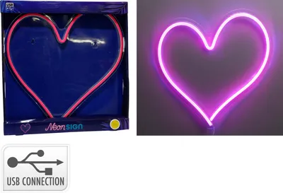 Immagine prodotto di Neon LED a forma di cuore 34 x 32 cm
