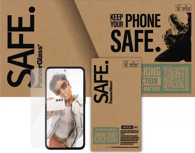 Produktbild von PanzerGlass SAFE. by ® Displayschutz Samsung Galaxy A36 5G | Ultra-Wide Fit, Samsung, Samsung - Galaxy A36 5G, Trockene Anwendung, Kratzresistent, Schockresistent, Transparent, 1 Stück(e)