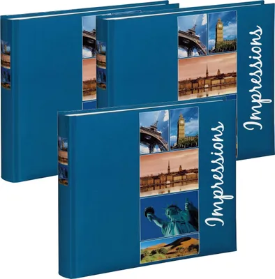 Produktbild von 3 x 1A PHOTO PORST Hama Buchalbum Giro 26x26 cm