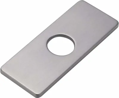 Obrázek produktu pro Krycí deska pro kuchyňské baterie s jedním otvorem, čtvercová krycí deska z nerezové oceli pro zakrytí nech upevňovacích otvorů, krycí deska pro baterie