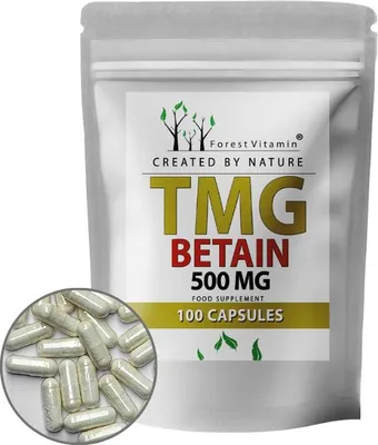 Produktbild von Trimethylglycin - Betain TMG 500mg - 100 Kapseln - Betaine - Forest Vitamin