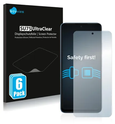 A product shot of a screen protector packaging and a smartphone with a screen protector applied.