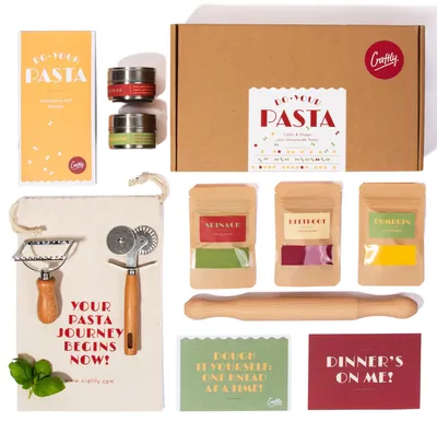 Pasta-Set zum Selbermachen, Gourmet-Pastaset mit Rezepten