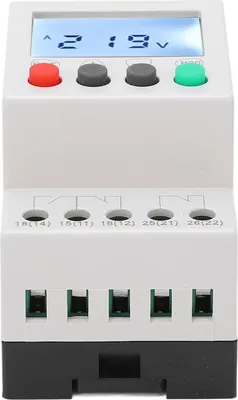 Image de Relais de surveillance de tension, protecteur de tension à 3 phases et 4 fils, relais de protection contre les sous-tensions, relais de protection contre les surtensions, protecteur de séquence de phase de tension, relais de surveillance de tension monté sur DIN