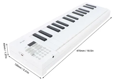 Produktbild von Faltbares Klavier mit 61 Tasten - Tragbar - 100 Rhythmen - 25 Demosongs