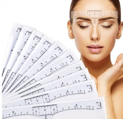Produktbild von 10X Microblading Augenbrauen-Schablone 10 Vorlagen perfekte Form 10 Stück
