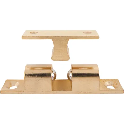 Produktbild von Doppelkugelschnapper, 13 x 70 mm, Messing poliert