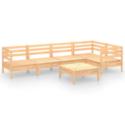 Produktbild von vidaXL 6-tlg. Garten-Lounge-Set Kiefer Massivholz