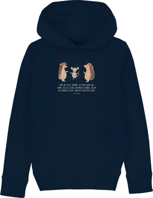 Produktbild von Mr. & Mrs. Panda Kinderpullover Igel Seilhüpfen 12-14 Jahre (152/164) - French Navy - Geschenk, Kapuzenpulli, Sweatshirt, Hoodie, Lustige Sprüche, Sweater, Maus, Pullover