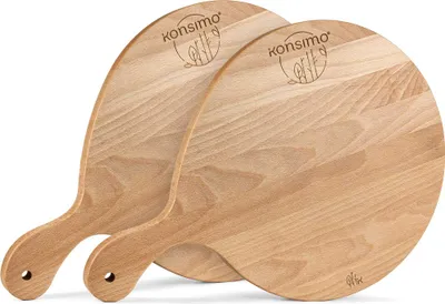 Obrázek produktu pro KONSIMO Sada pizzových prken (2ks) "LESTE", buk ošetřený olejem, bukové dřevo, moderní, 45x2x32cm