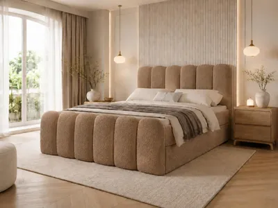 Produktbild von Emlar Boxspringbett Cuddle 120x200 - Komplett-Set mit Matratze und Topper - Polsterbett mit Bettkästen - Boxspringbett Braun (Quelle 25)